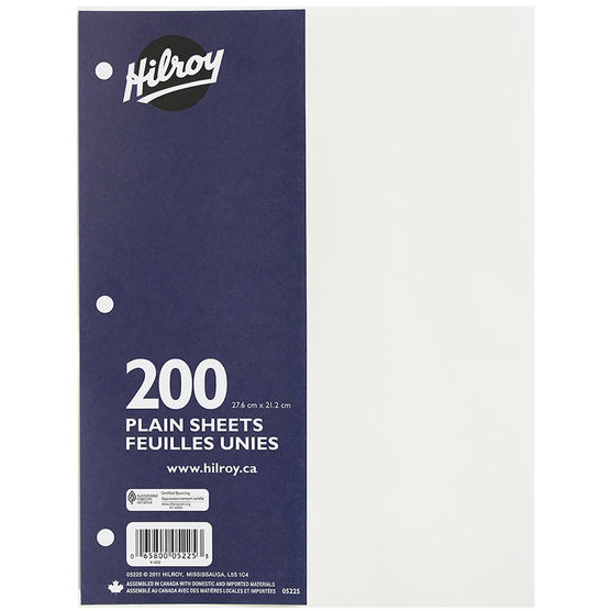 Hilroy Plain Looseleaf Paper - 200 sheets image