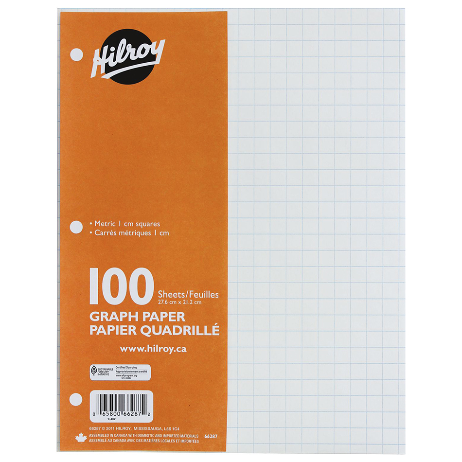Hilroy Graph Paper (1 cm) - 100 sheets image