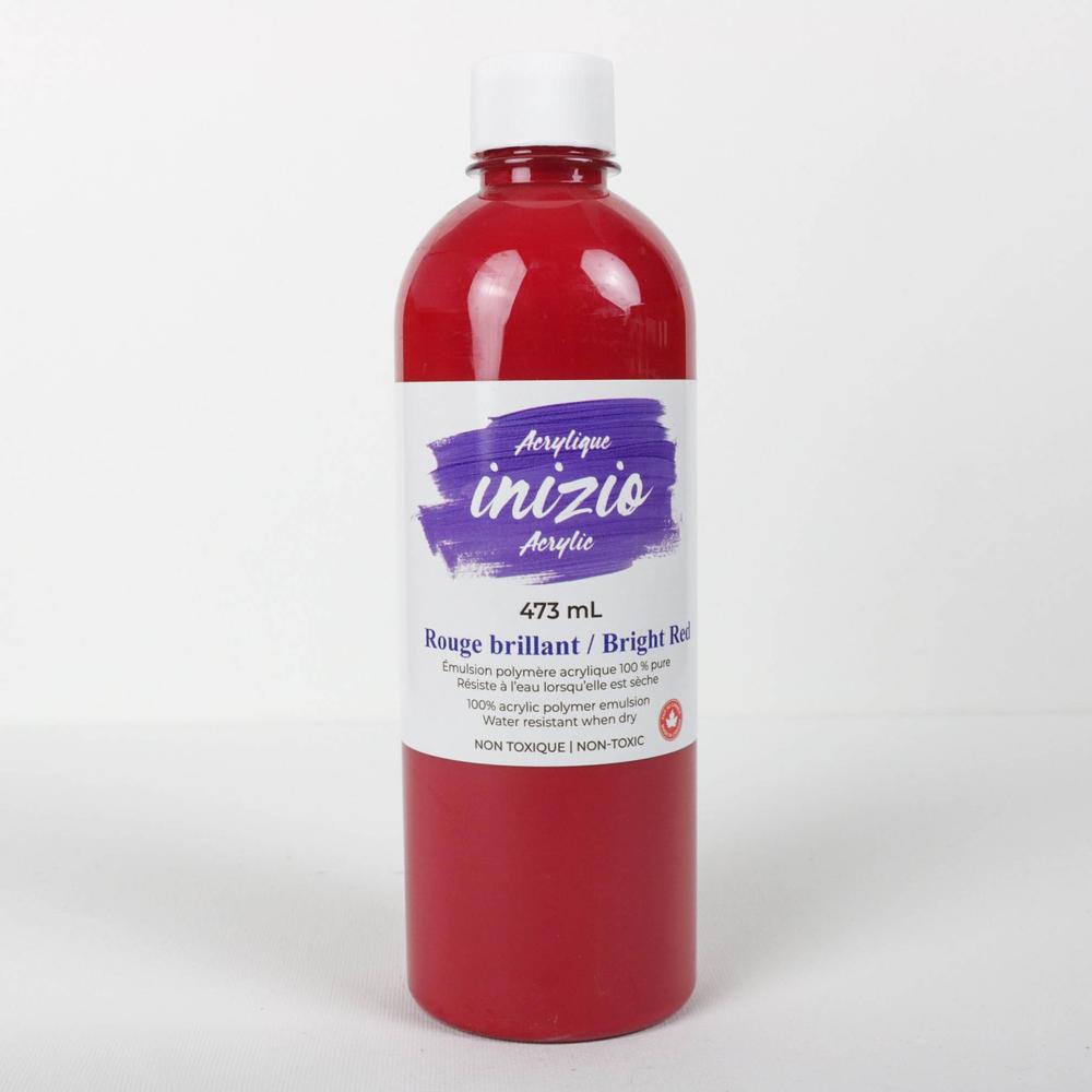 Inizio Acrylic Paint 473ml - Bright Red image