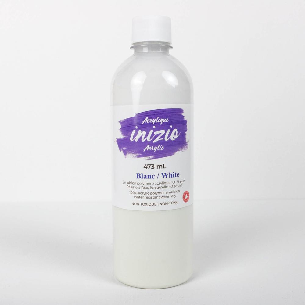 Inizio Acrylic Paint 473ml - White image