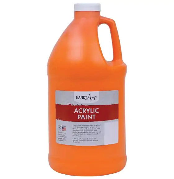 Handy Art 64oz Acrylic Paint - Chrome Orange image