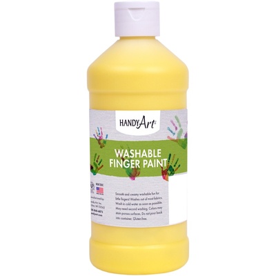 Handy Art 16oz Washable Finger Paint - Yellow image
