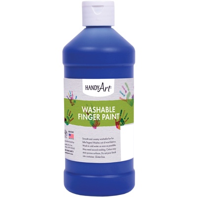 Handy Art 16oz Washable Finger Paint - Blue image