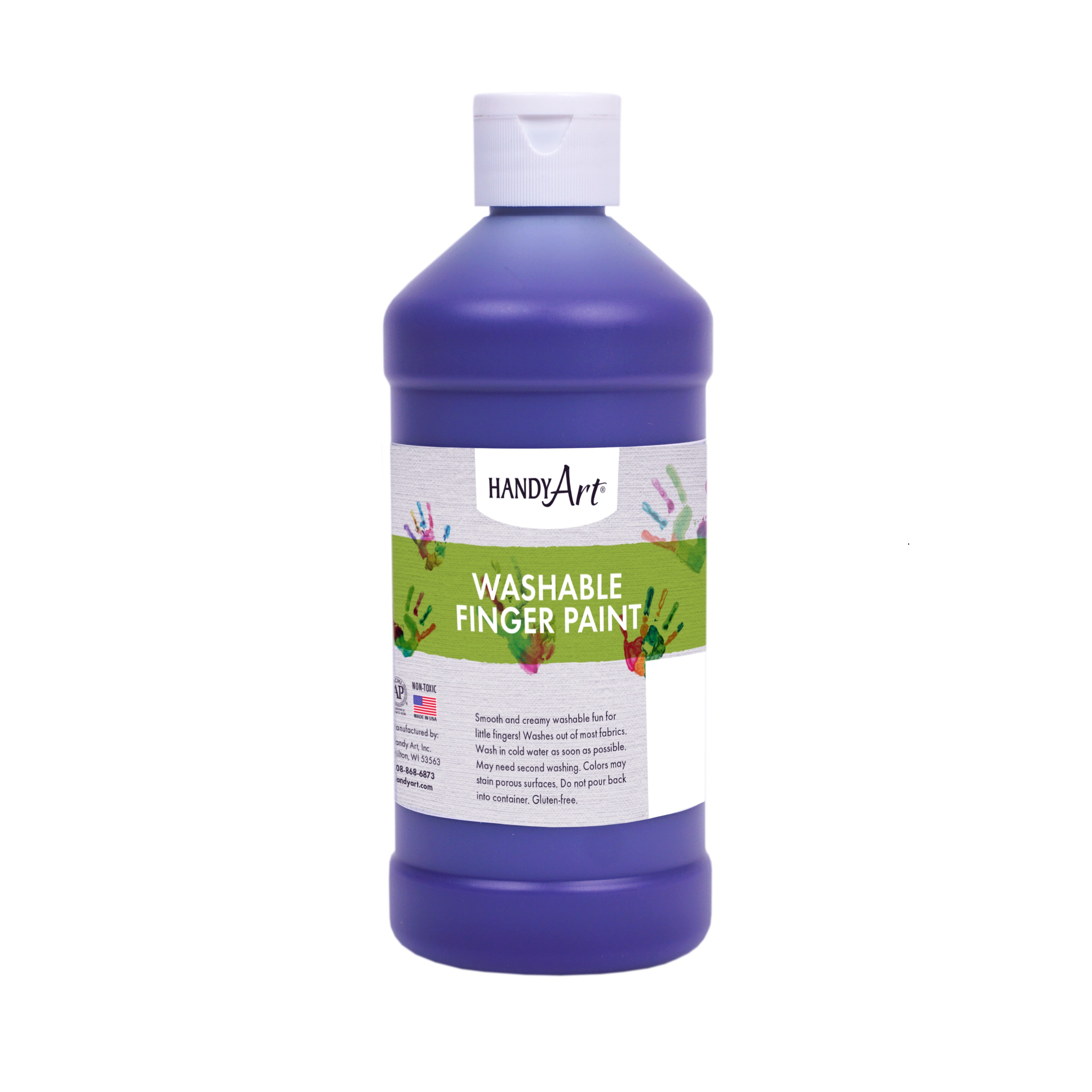 Handy Art 16oz Washable Finger Paint - Violet image