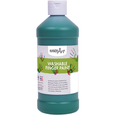 Handy Art 16oz Washable Finger Paint - Green image