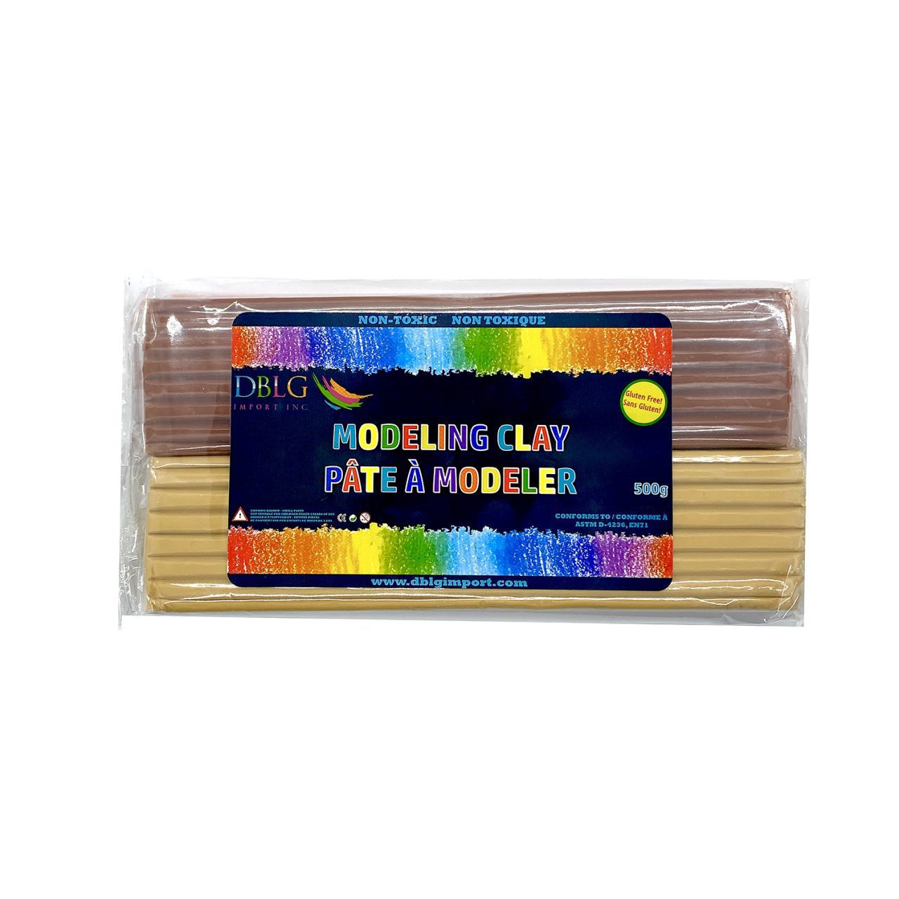 DBLG Soft Modeling Clay (500 g.) - Multicultural image
