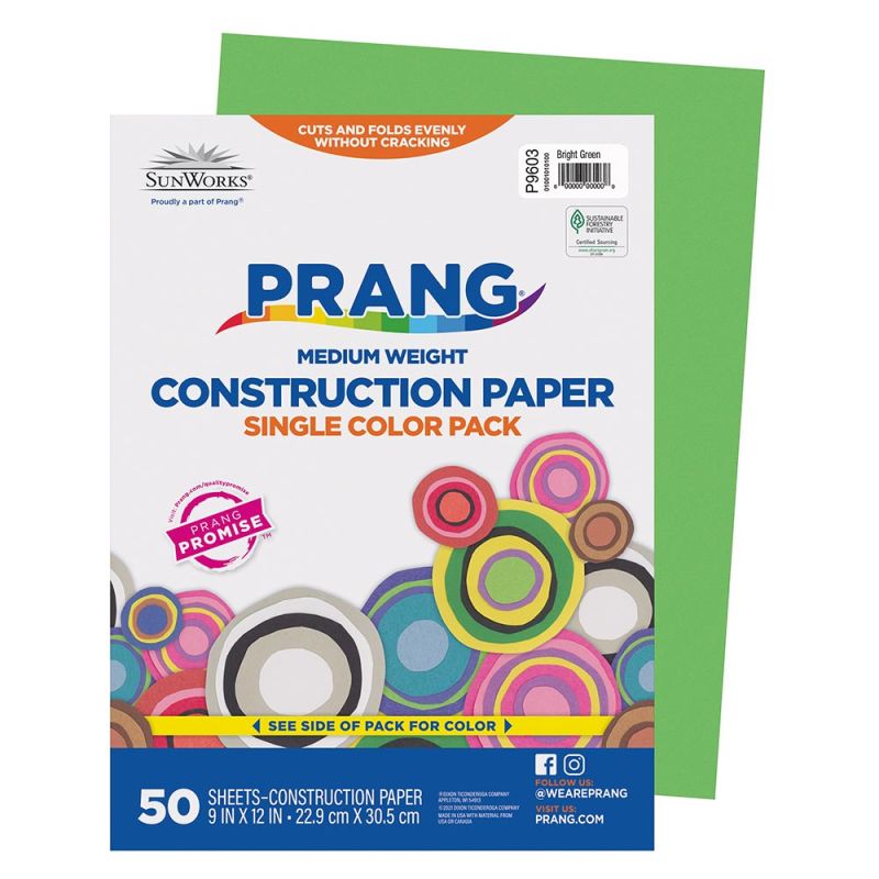 Prang Bright Green Construction Paper (9