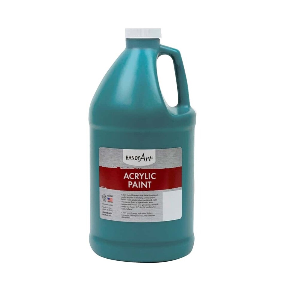 Handy Art 64oz Acrylic Paint - Turquoise image