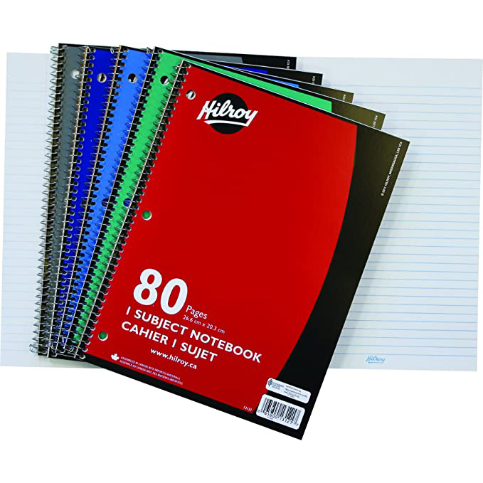 Hilroy Coil Note Book (10 1/2