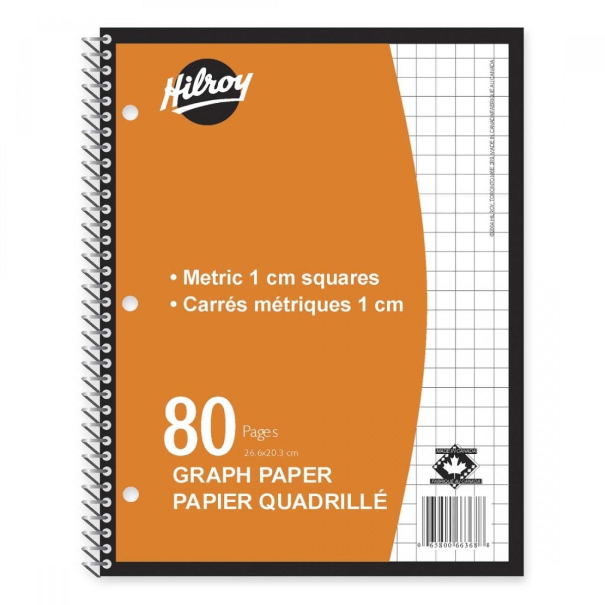 Hilroy Graph Note Book (1 cm) - 80 pages image