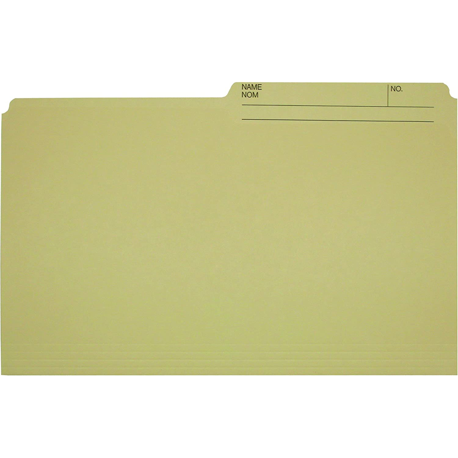 Hilroy File Folder Legal (1/2 Cut Tab) - Manila (SINGLE) image