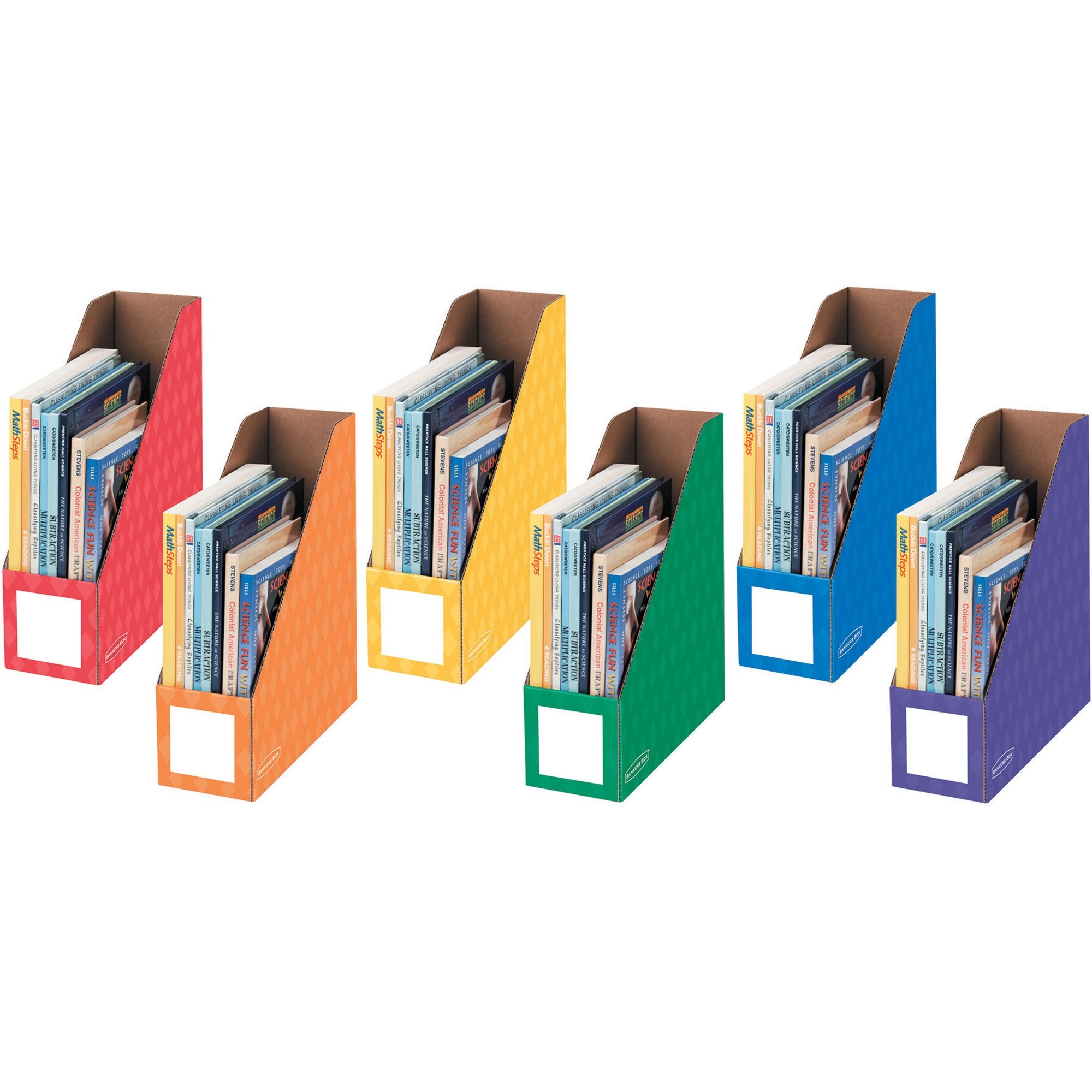 Bankers Box Magazine Files (Assorted Colours) - 6 Pack image