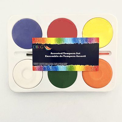 School Start Tempera Cakes Set (6 colours - 2 1/4