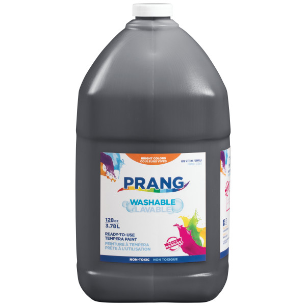 Prang Washable Liquid Tempera Paint (128 oz Jug) Black image