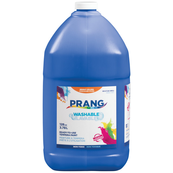 Prang Washable Liquid Tempera Paint (128 oz Jug) Blue image