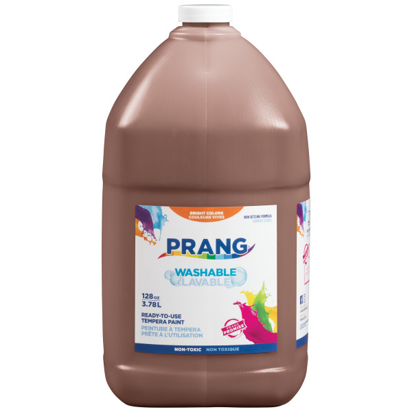 Prang Washable Liquid Tempera Paint (128 oz Jug) Brown image