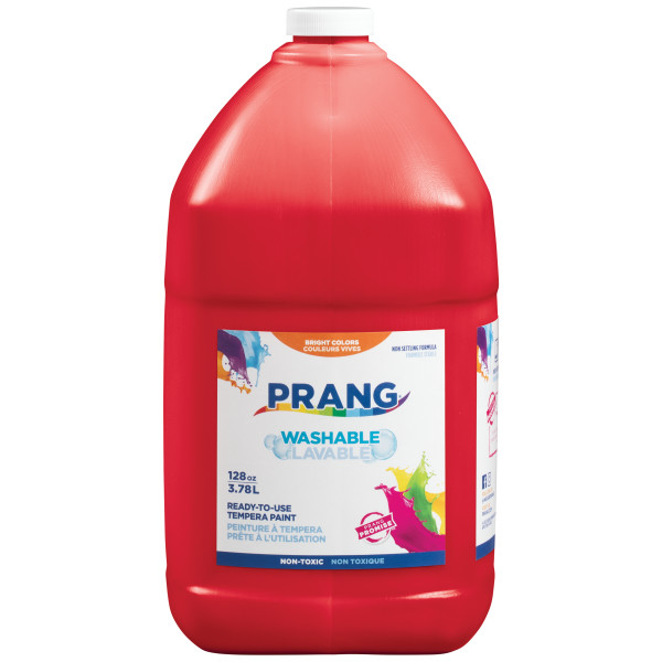 Prang Washable Liquid Tempera Paint (128 oz Jug) Red image