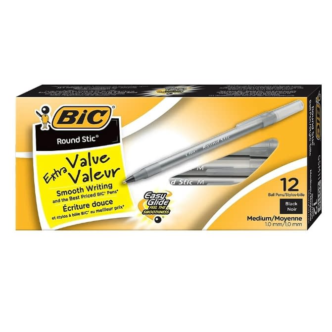 Bic Pens (medium black) - 12 pack image