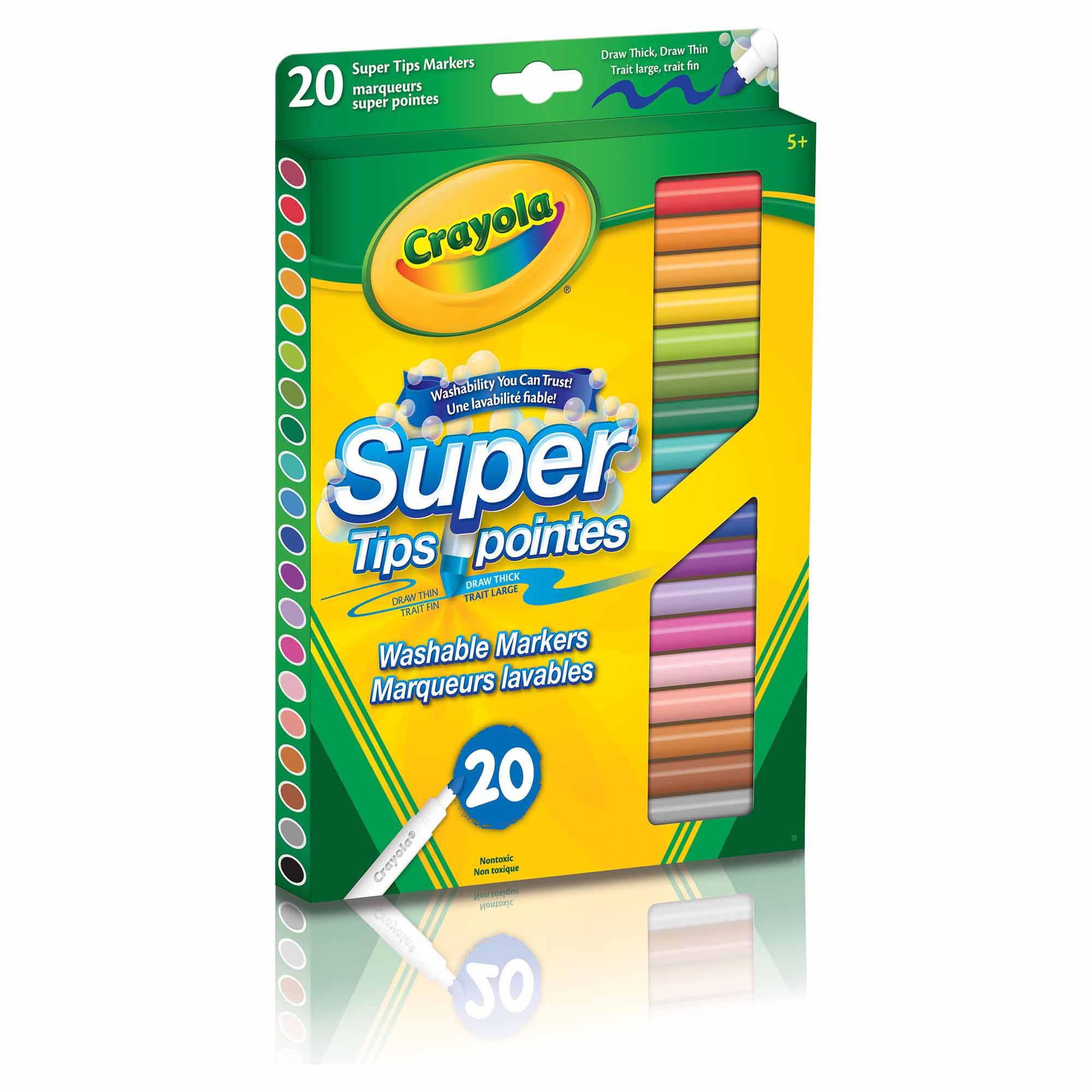Crayola Super Tip Washable Markers - 20 pack image