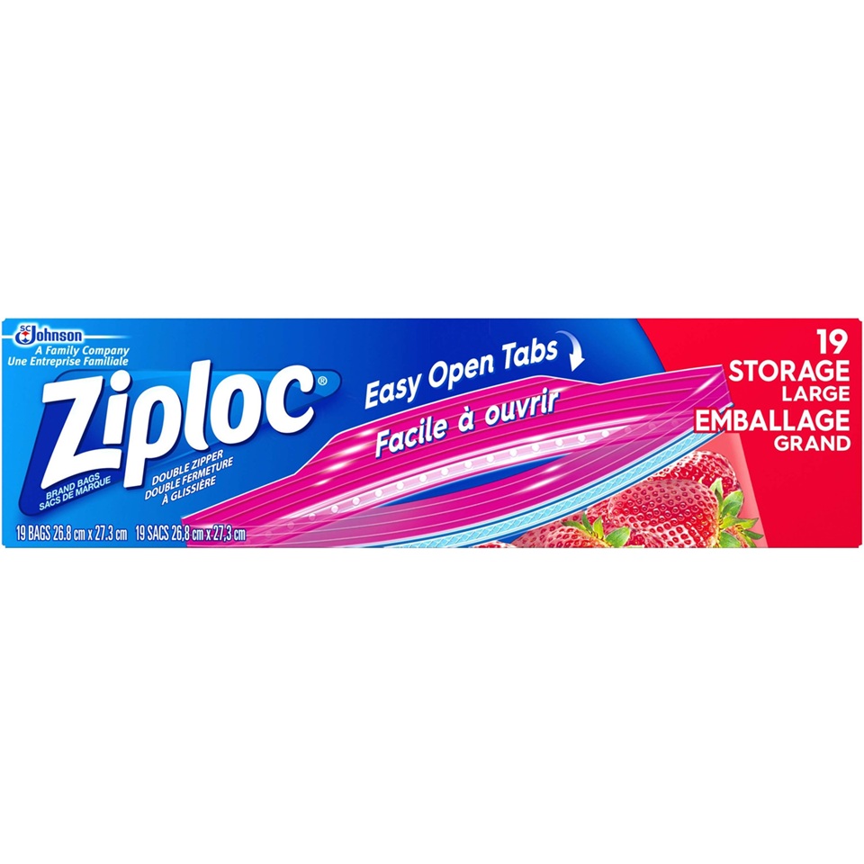 Ziploc Large Zipper Bags (10 1/2