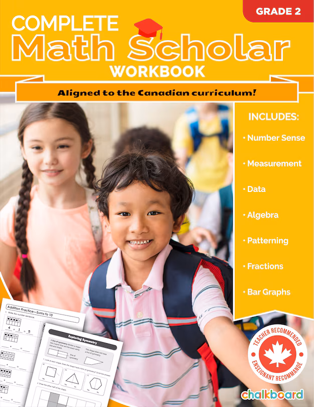 Complete Math Scholar Workbook - Grade 2 image