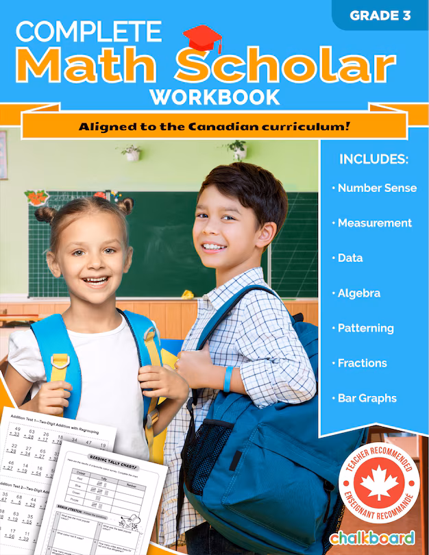 Complete Math Scholar Workbook - Grade 3 image