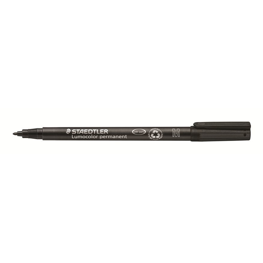 Steadtler Lumocolor Medium Point Permanent Marker - black image