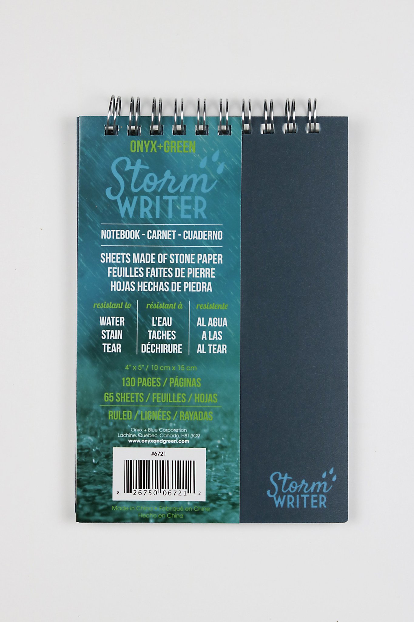 Storm Writer Waterproof Stone Paper Notebook w/ Top Coil (4