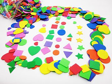 DBLG Assorted Foam Shapes Pack - 0.5 lb image