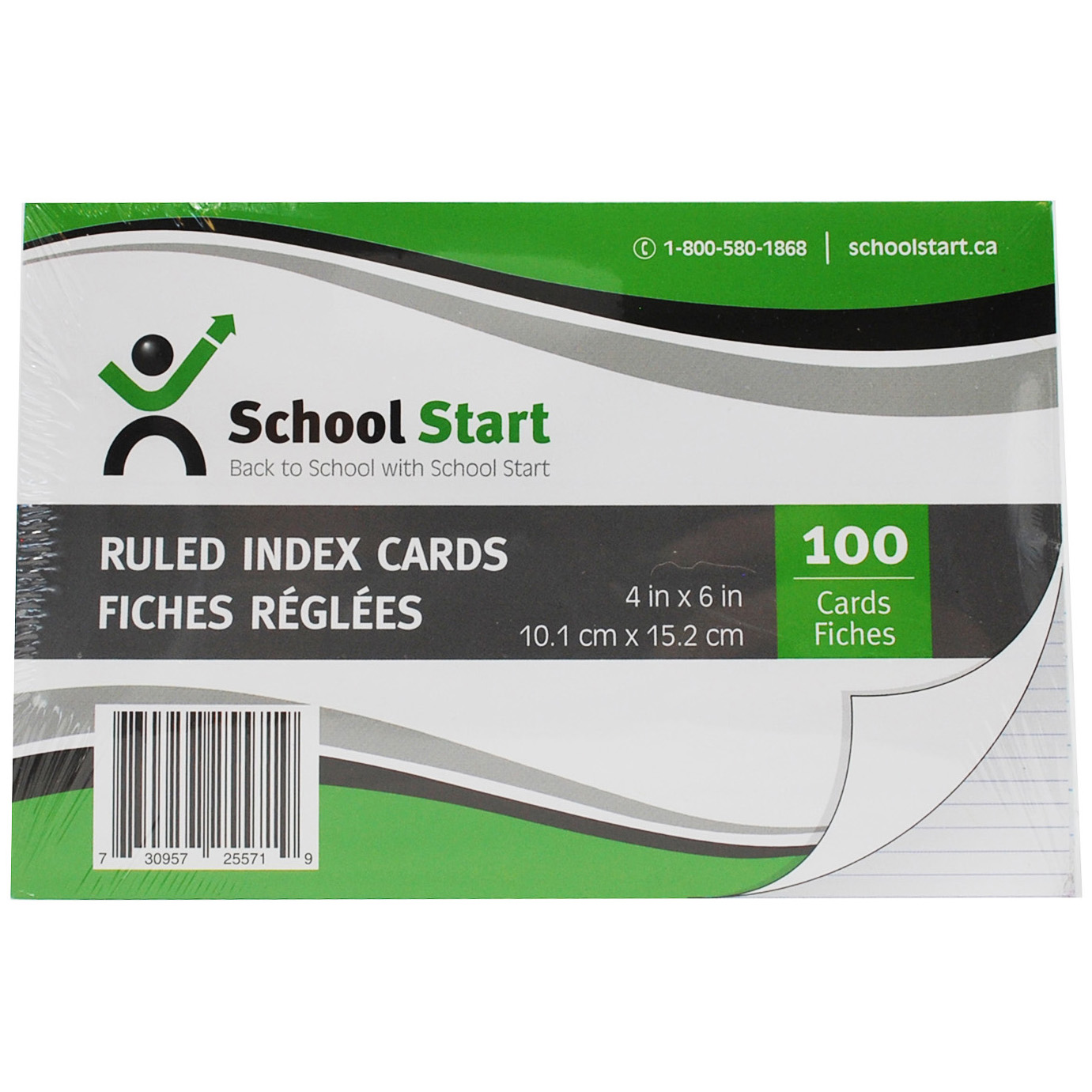 School Start Ruled Index Cards (4