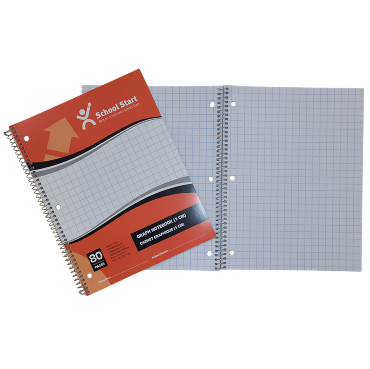 School Start Graph Note Book (1 cm) - 80 pages image