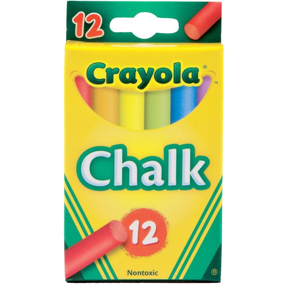 Crayola Colourex Coloured Chalk - 12 pack image