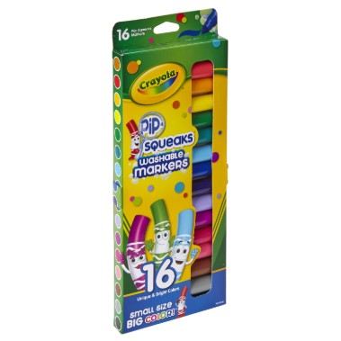 Crayola Pip Squeak Markers (Conical Tip) - 16 pack image