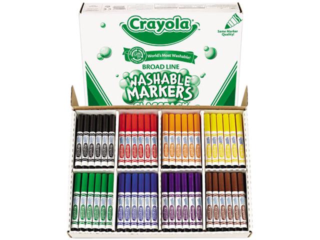 Crayola Washable Broad Line Markers (25 x 8 Colours) - 200 pack image