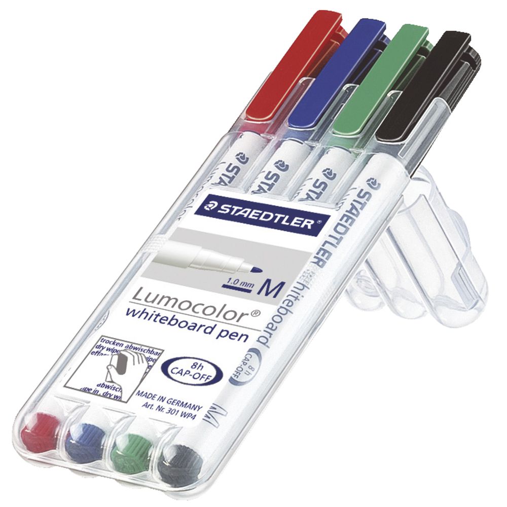Staedtler Lumocolour Dry Erase Markers - 4 pack image
