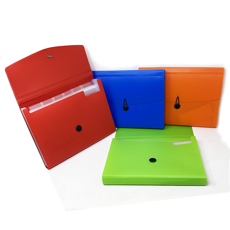 School Start 7 Pocket Letter Size Poly Expanding File - Asst. Colours image