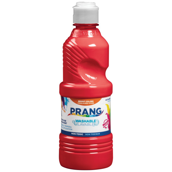 Prang Washable Liquid Tempera Paint (473 ml clear bottle) Red image