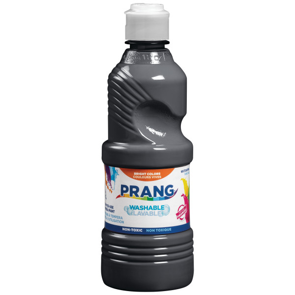 Prang Washable Liquid Tempera Paint (473 ml clear bottle) Black image