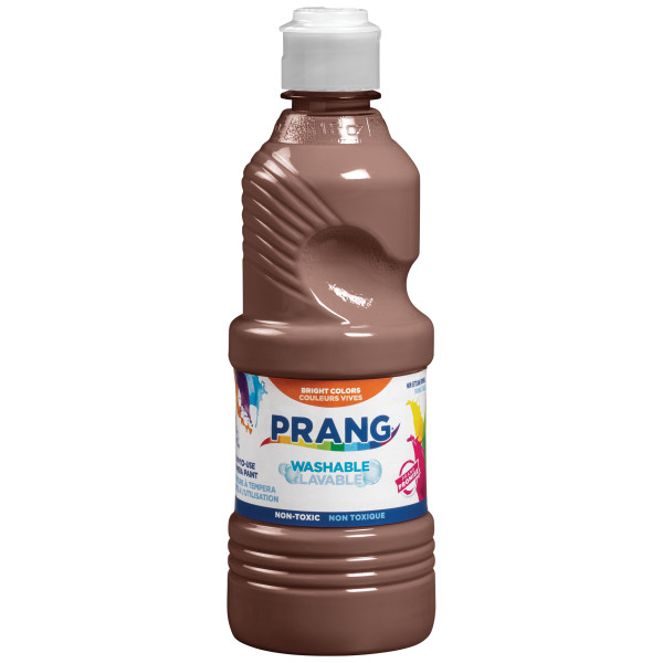 Prang Washable Liquid Tempera Paint (473 ml clear bottle) Brown image