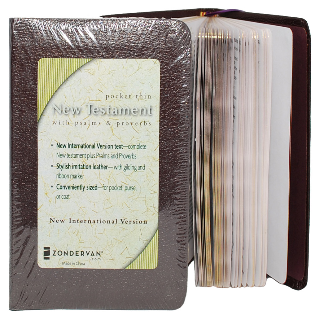 NIV Pocket Thin New Testament with Psalms & Proverbs image