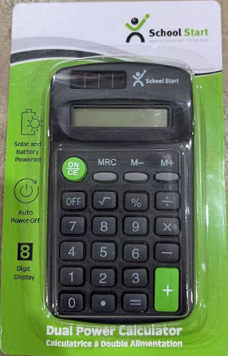 School Start Dual Power Calculator image