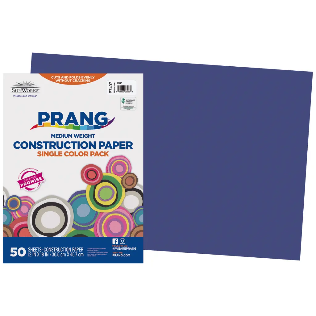 Prang Blue Construction Paper (12