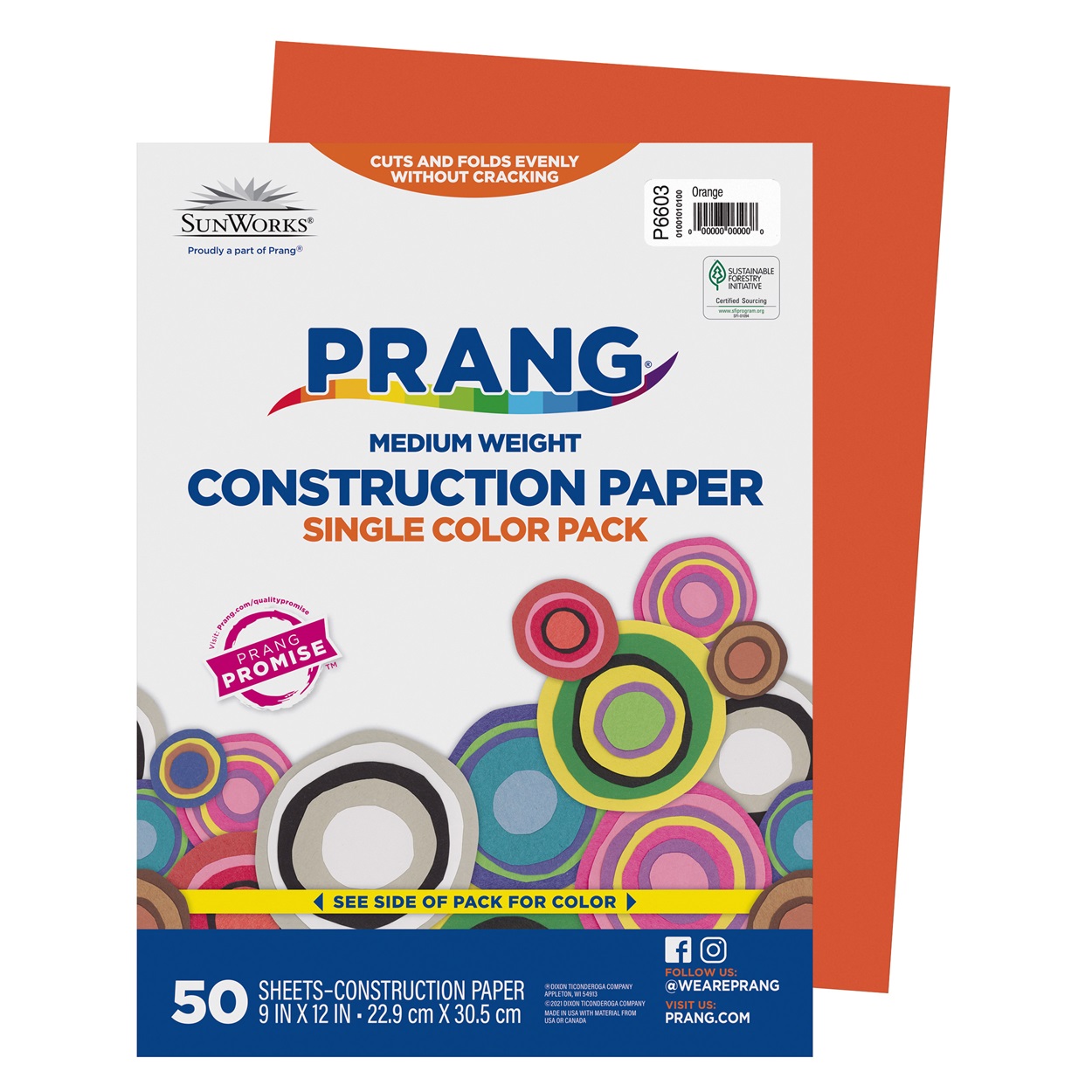 Prang Orange Construction Paper (9