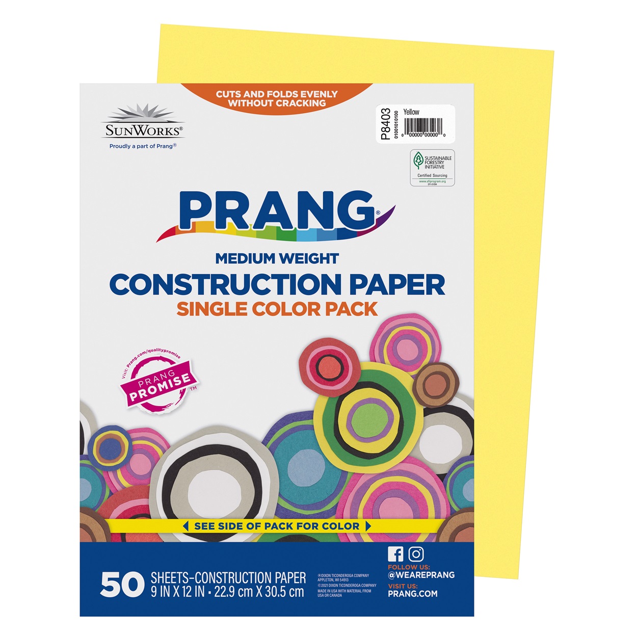 Prang Yellow Construction Paper (9
