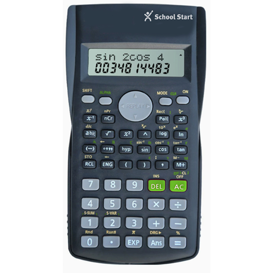 School Start Dual Line Scientific Calculator image