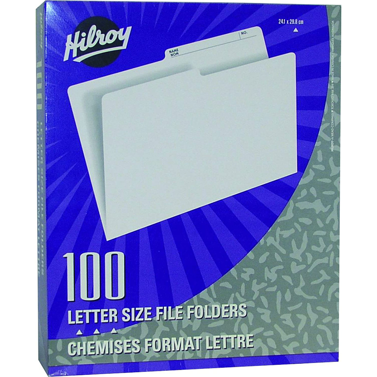 Hilroy File Folder Letter (1/2 Cut Tab) - Manila (100 pack) image