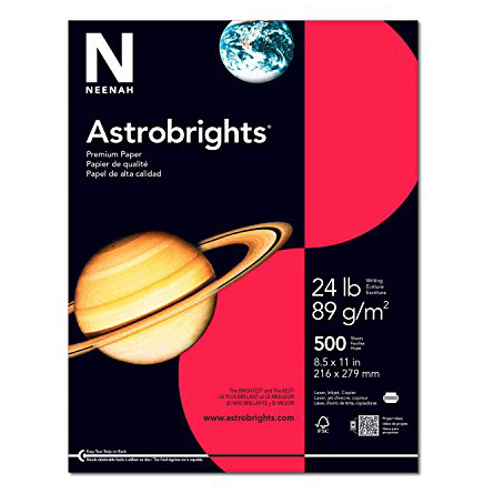 Astrobrights Coloured Paper (Rocket Red) - 500 Sheets image
