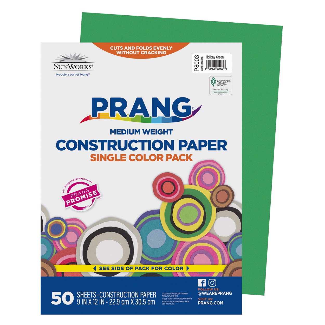 Prang Holiday Green Construction Paper (9