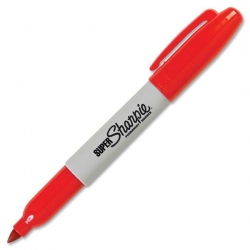 Super Sharpie Permanent Marker (Red) image