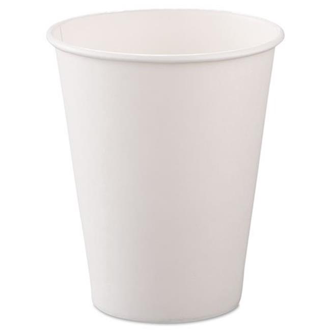 White Paper Hot Cups (8oz) - 50 Pack image